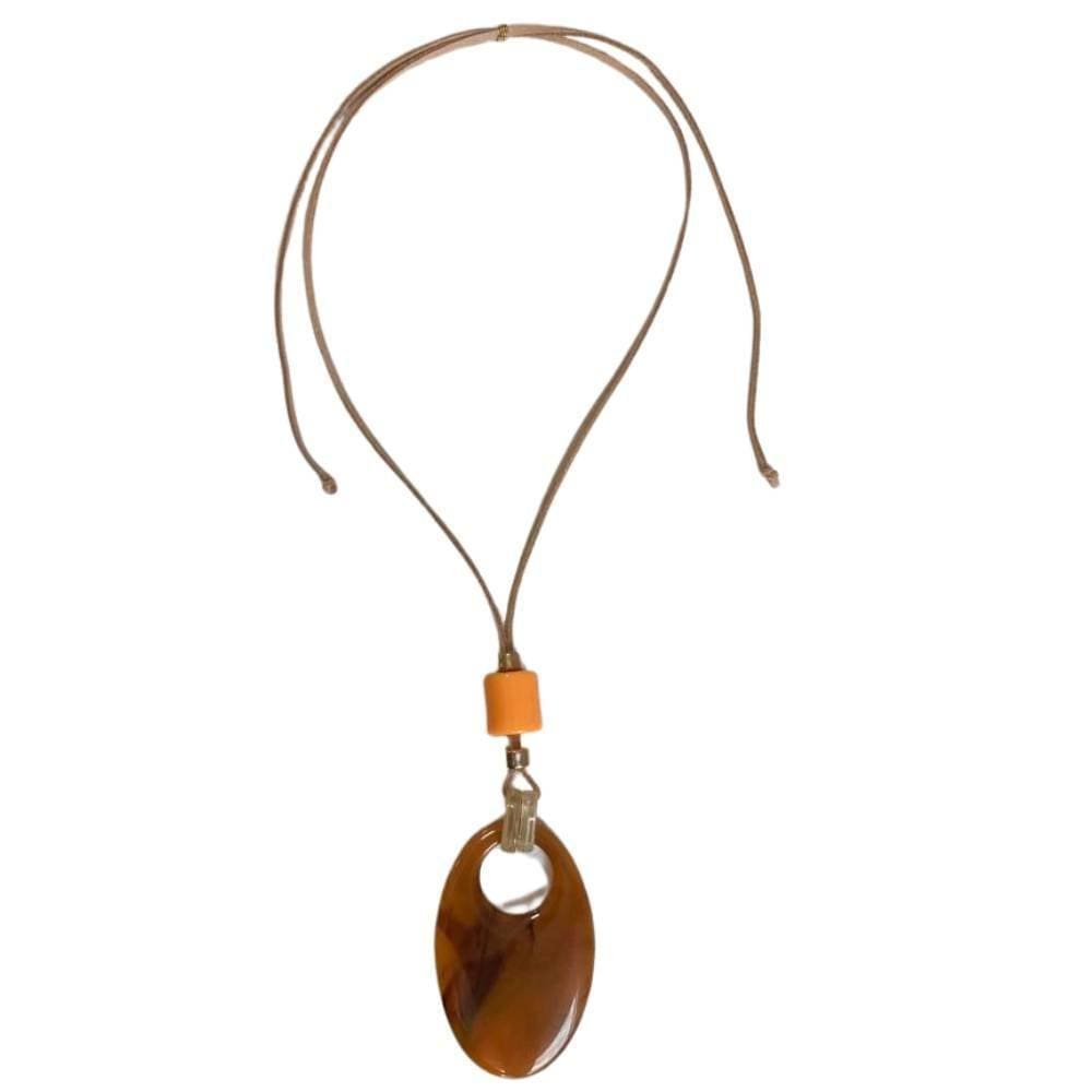 Colar Resina Pendulo Armazem Rr Bijoux