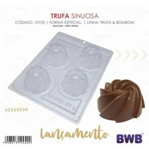 2 Formas 03 Partes P/ Chocolate Trufa Sinuosa Bwb Cod 10103
