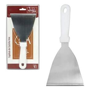 Espátula Reta P/ Chapa E Chapeiro Profissional Inox 23,5cm