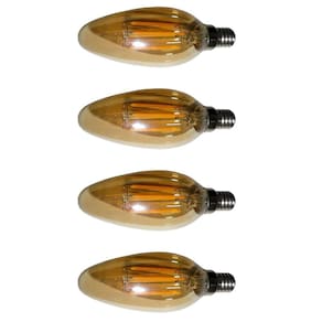 Lampada Multifilamento 30W Led Kit 4 Unidades Iluminaçao Retro Vintage Casa Jardim Quintal Decoraçao