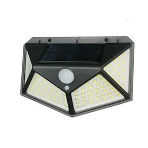 Luminária Energia Solar Parede Sensor Presença 3 Funções Bk-100