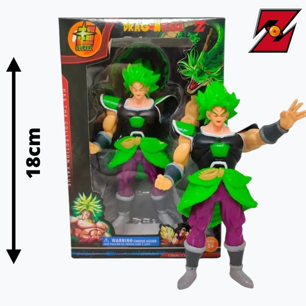 Boneco Dragon Ball Z Goku Broly Vegeta 20cm Articulado Estátua