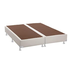 Base Box Sommier Queen Sintético Ortobom 30x158x198cm Branco