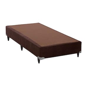 Base Box Sommier Solteiro Camurça Ortobom 30x88x188cm Marrom
