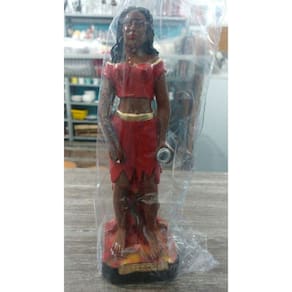 Imagem Pomba Gira Maria Farrapo Escultura Gesso Estatua 20cm