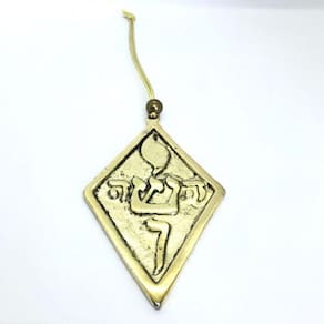 Imagem Yoshua Parede Metal Dourado Escultura Estatua