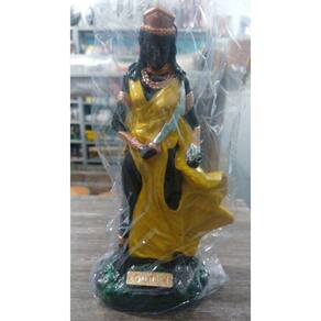 Imagem Orixa Egunita Escultura Gesso Estatua 21 Cm