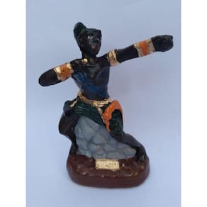 Imagem Orixa Oxossi (Ode) Escultura Gesso Estatua 10 Cm