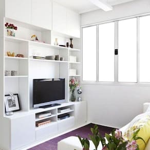 Janela de Alumínio de Correr 120x100cm 4 Folhas Hale Esquadrias Branco