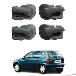 Kit 4 Maçanetas Internas Cinza Corsa Classic Após 1994