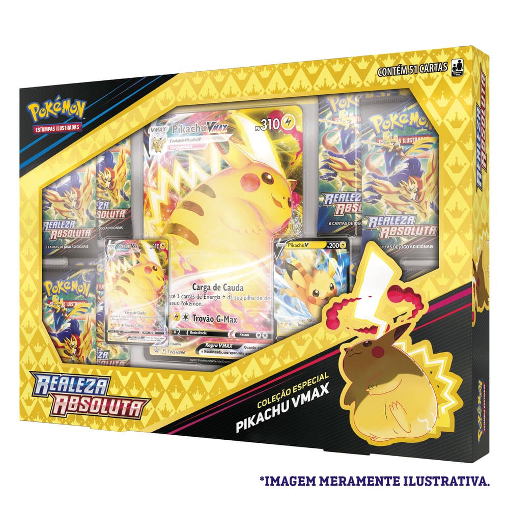 Coleção de Batalha Pokemon Box Premium Vmax e V-Astro 50 Cartas