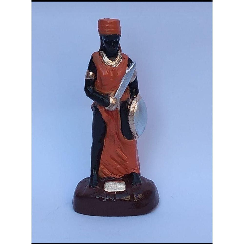 Imagem Orixa Oba Escultura Gesso Estatua 10 Cm