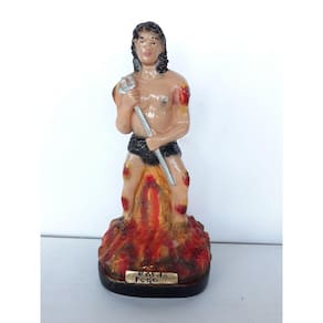 Imagem Exu do Fogo Escultura Gesso Estatua 20 cm
