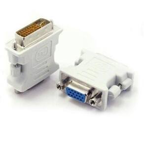 Adaptador Dvi-I 24+5 Pinos Macho Para Vga 15 Pinos Femea