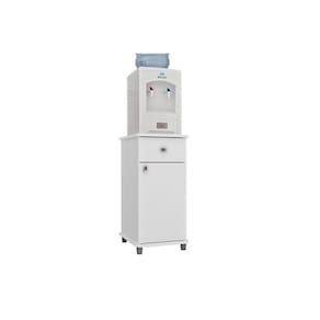 Balcão Multiuso Cozinha Asm153 C/ 1 Porta E 1 Gaveta 36cm Branco - Movelbento