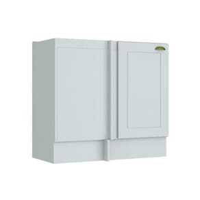 Balcão De Cozinha Canto Reto Americana 1 Porta S/ Tampo 84cm Branco - Henn