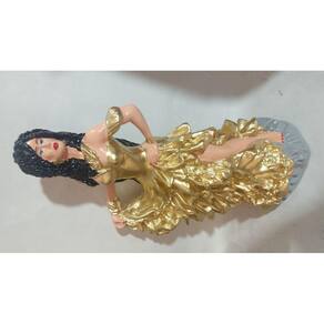 Imagem Cigana Milionaria Rica Escultura Gesso Estatua 25 Cm