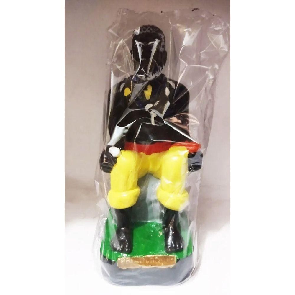 Imagem Pai Joaquim de Angola Escultura Gesso Estatua 20 Cm