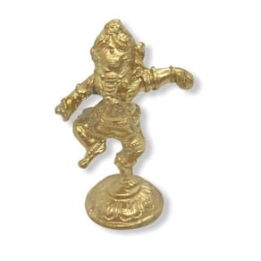 Imagem Ganesh Dançarino Escultura Metal 08 cm