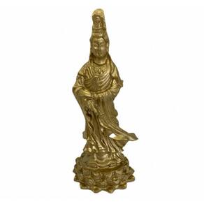 Imagem Kuan Yin Em Pé Escultura Resina 15 cm