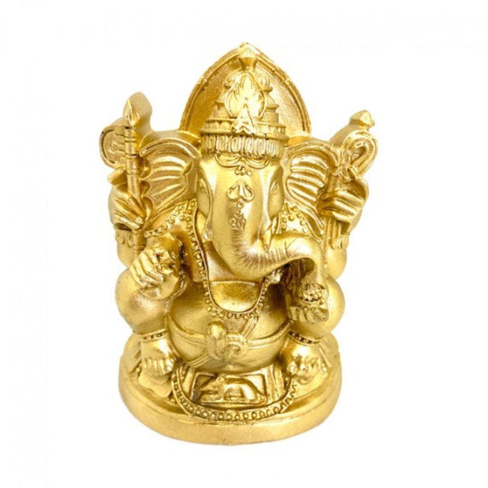 Imagem  Ganesh Gordo Escultura Resina 12 cm