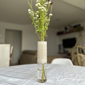 Vaso vidro transparente centro de mesa sala home interior