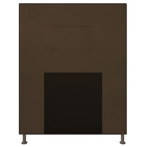 Cabeceira Solteiro 0,90m Zurique Suede Marrom - Pallazio