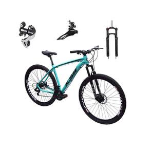 Bicicleta Aro 29 Ksw Xlt 24v Câmbio Tras. Shimano Acera K7 Garfo Trava Freio a Disco - Azul