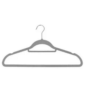 Cabide Veludo Slim Cinza Kit 50 pçs