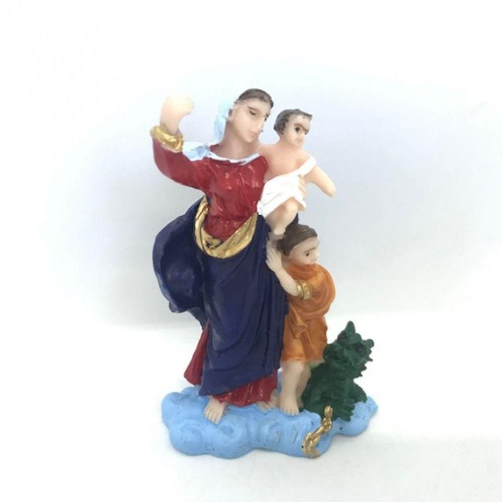 Imagem Nossa Senhora da Defesa Escultura Resina 07 cm