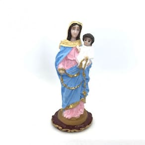 Imagem Nossa Sra Do Rosário Escultura Resina 07 cm