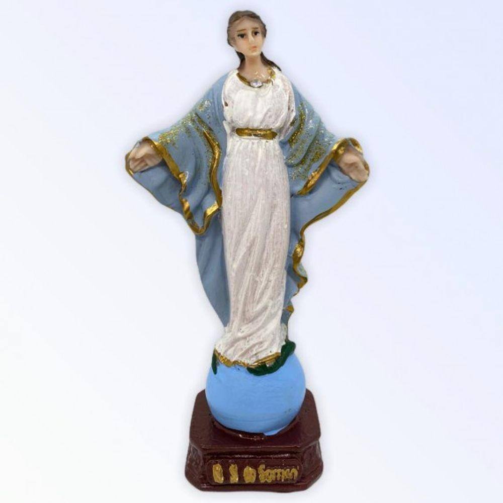 Imagem Nossa Sra do Sorriso Escultura Resina 14 cm