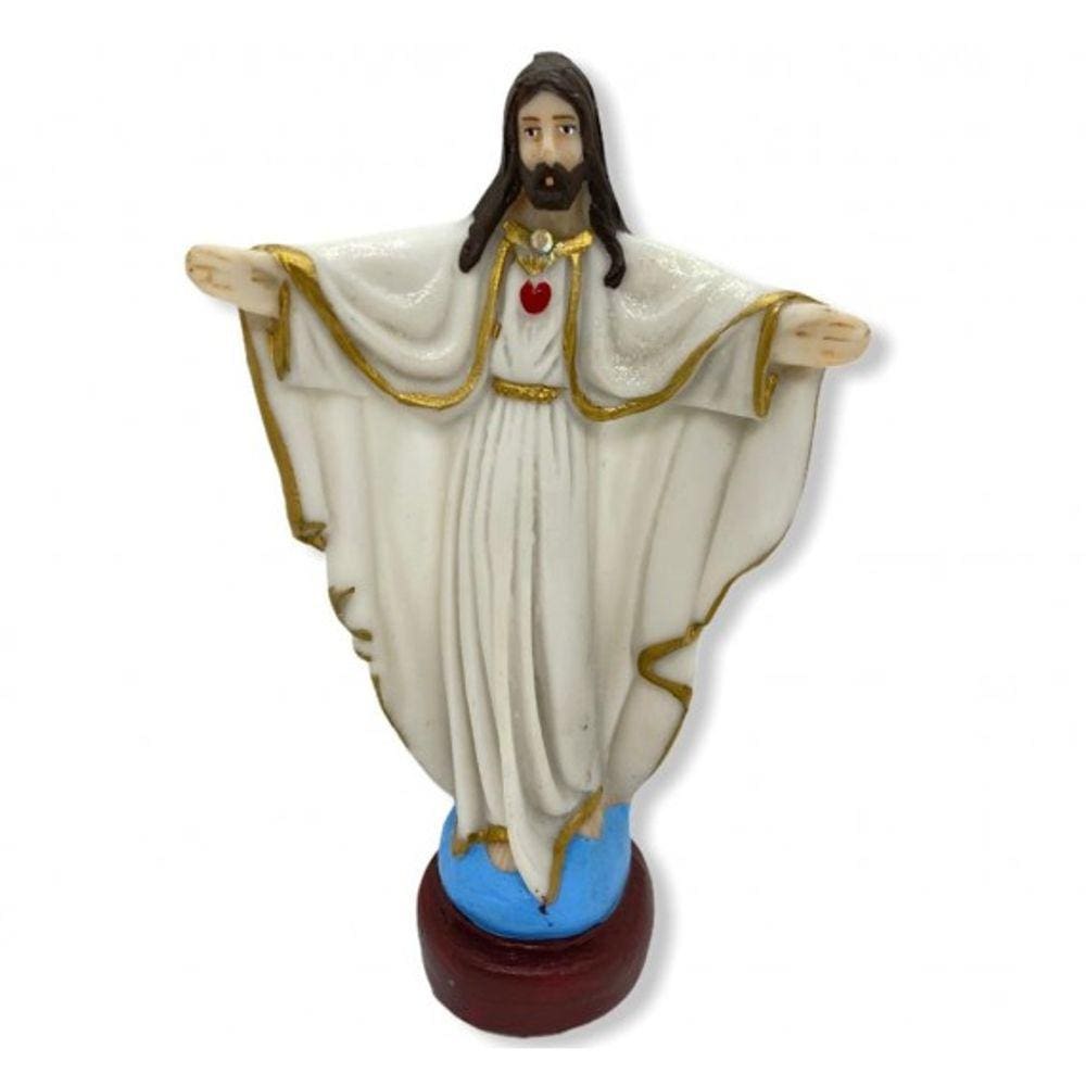 Imagem  Jesus Oxala Escultura Resina 15 cm