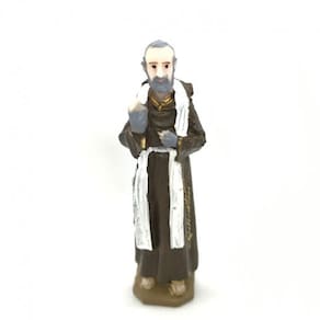 Imagem Padre Pio Escultura Resina Estátua 07 cm