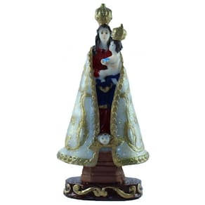 Imagem Nossa Sra de Nazaré Escultura Resina 12 cm
