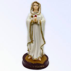 Imagem Nossa Sra Da Rosa Mística Escultura Resina 14 cm