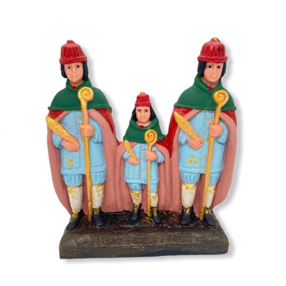 Imagem Cosme Damião e Doum Escultura Resina 15 cm