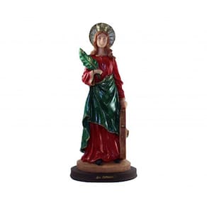 Imagem Santa Catarina Escultura Resina Estátua 30 cm
