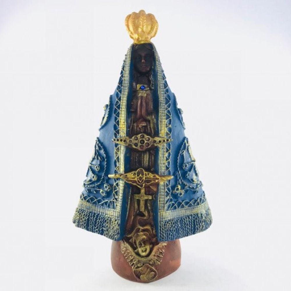Imagem Nossa Sra Aparecida Resina 20 cm