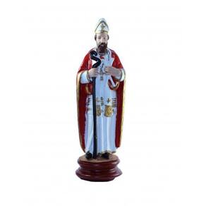 Imagem São Brás Escultura Resina Estátua 30 cm