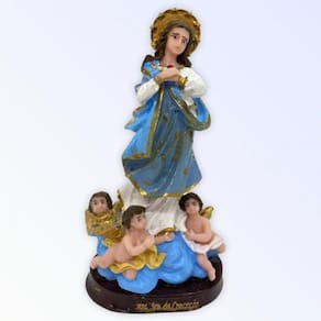 Imagem Nossa Sra da Conceição Escultura Resina 15 cm