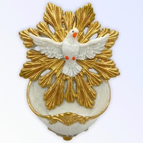 Imagem Espirito Santo Parede Escultura Resina 15 cm
