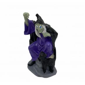 Imagem Bruxa Gato Preto Escultura Resina 6.5x4. 5x10.5 cm