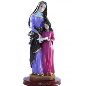 Imagem Santa Santana Escultura Resina Estátua 29 cm