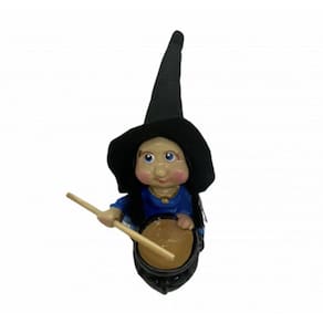 Imagem Bruxa Margareth Azul Escultura Resina 14 Cm
