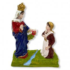 Imagem Nossa Sra de Caravaggio Escultura Resina 12 cm