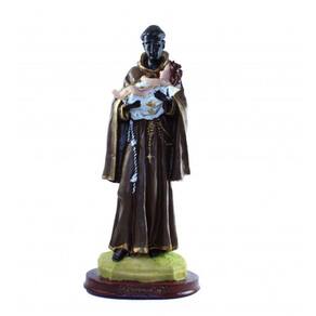 Imagem Santo Benedito Escultura Resina Estátua 28 cm