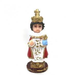 Imagem Menino Jesus de Praga Escultura Resina 07 cm