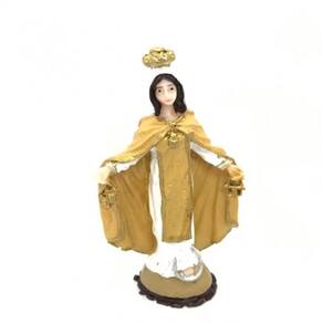 Imagem Nossa Sra Das Mercês Escultura Resina 07 cm