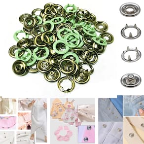 Botoes De Pressão de metal TicTac Para Roupa de Bebê Body 50 Botao Tamanho 35